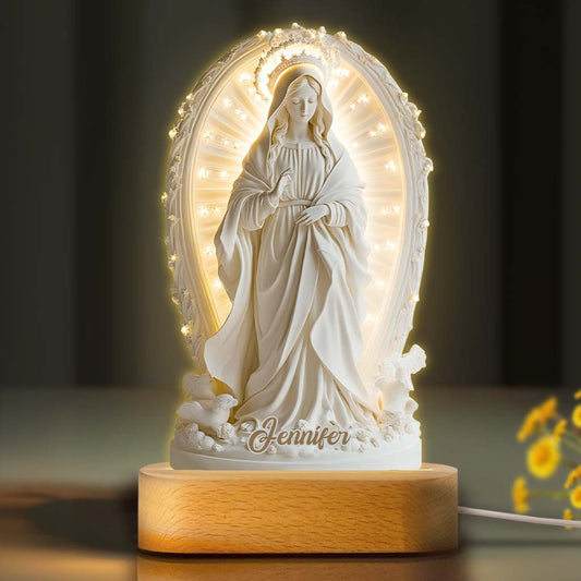 Believer - Personalized Christian Shaped Plaque Light Base