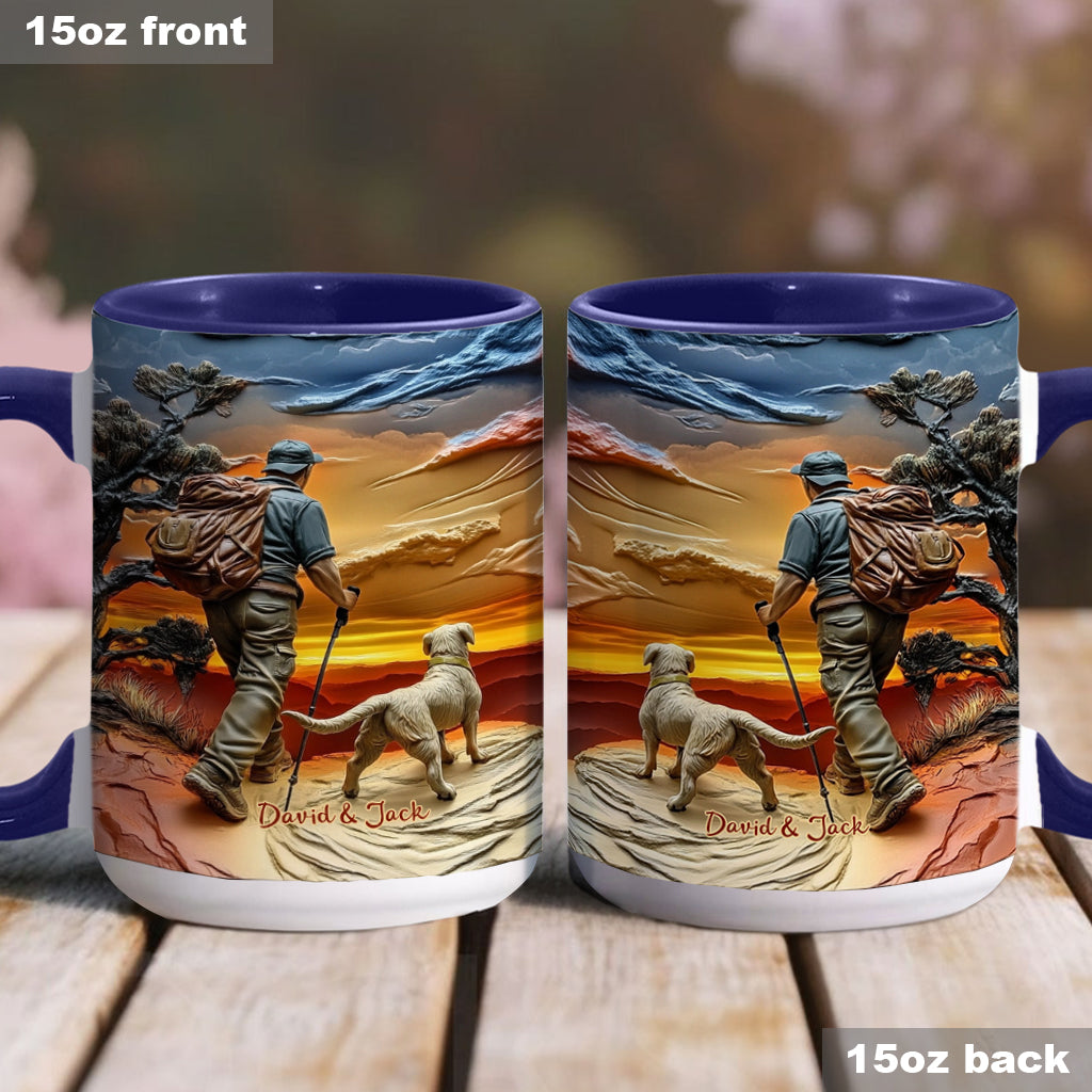 Tous ceux qui errent ne sont pas perdus - Mug de randonnée personnalisé