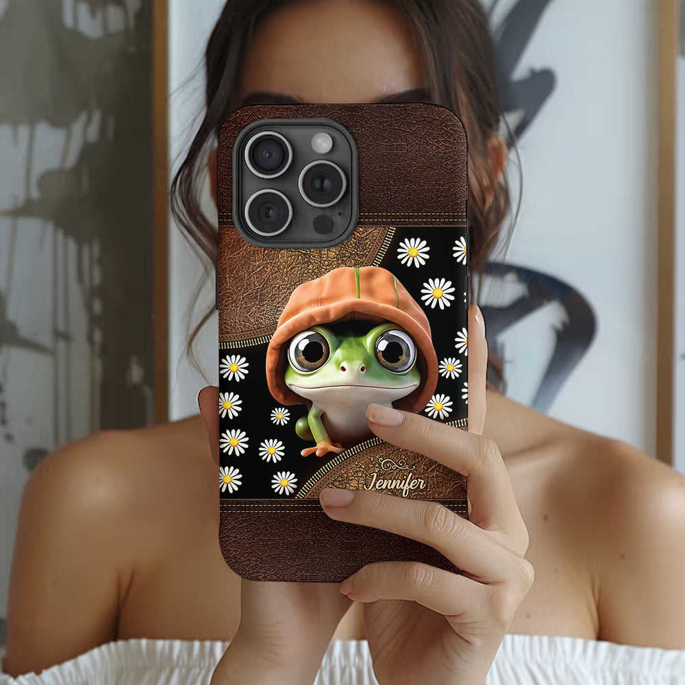 Ich liebe Frösche – Personalisierte Handyhülle mit Frosch-Vollbilddruck