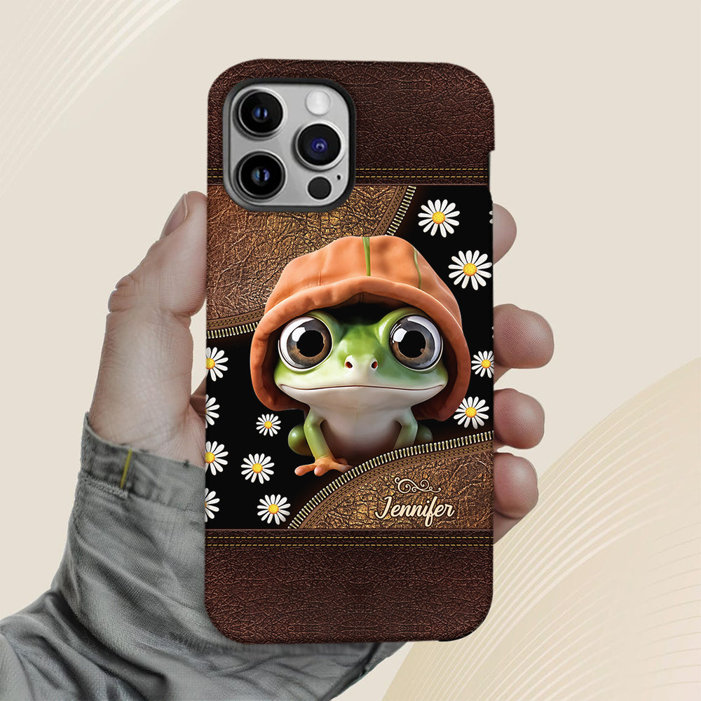 Ich liebe Frösche – Personalisierte Handyhülle mit Frosch-Vollbilddruck