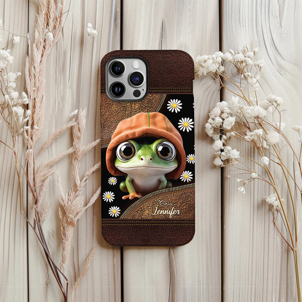 Ich liebe Frösche – Personalisierte Handyhülle mit Frosch-Vollbilddruck