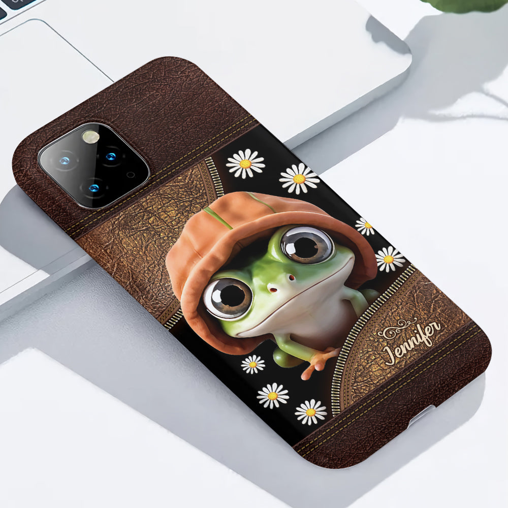 Ich liebe Frösche – Personalisierte Handyhülle mit Frosch-Vollbilddruck
