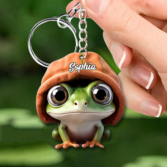 Adorable Grenouille - Porte-clés Grenouille Personnalisé