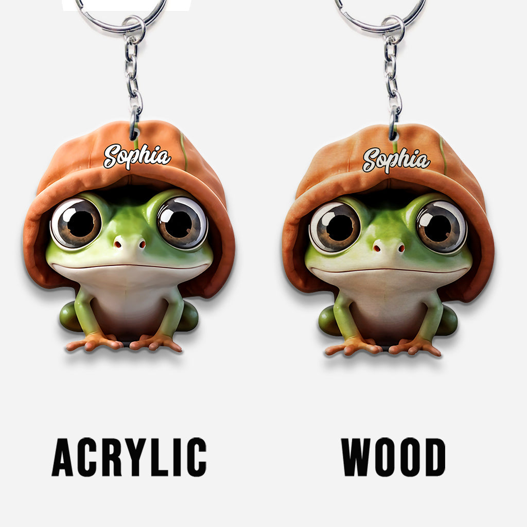 Niedlicher Frosch – personalisierter Frosch-Schlüsselanhänger