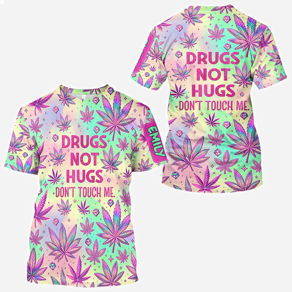 Drogen statt Umarmungen – Personalisiertes „Grass-über-alles“-Shirt