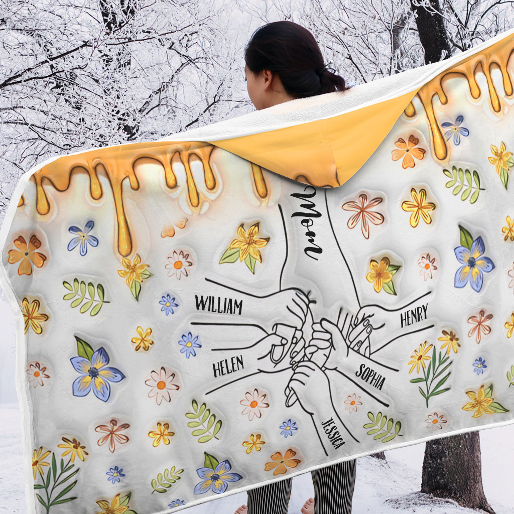 Best Mom Grandma Nana Gigi Ever - Personalized Mother Hooded Blanket