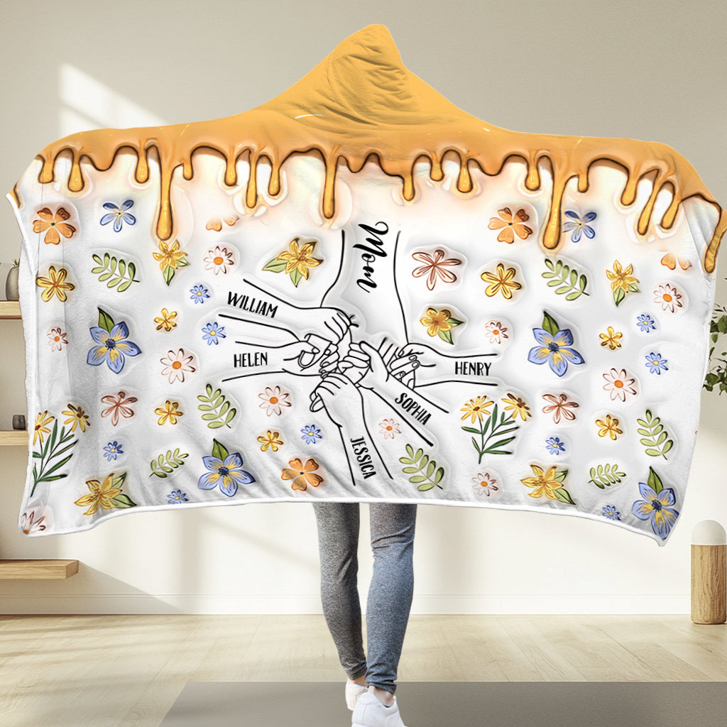 Best Mom Grandma Nana Gigi Ever - Personalized Mother Hooded Blanket