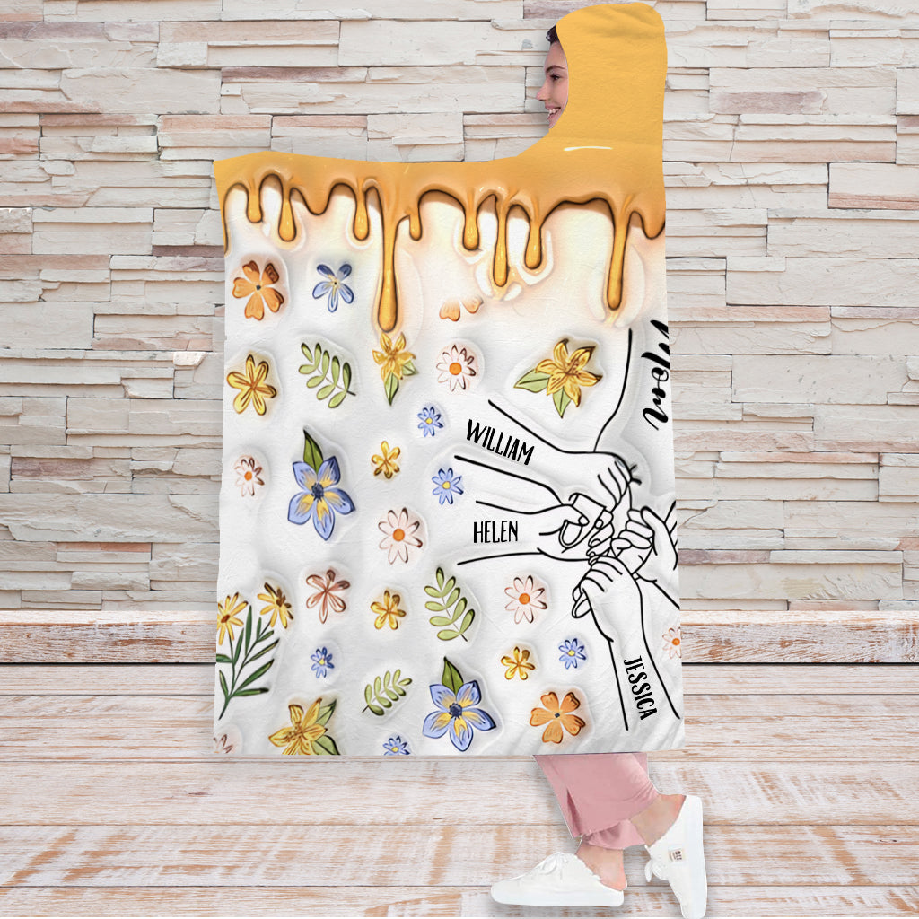 Best Mom Grandma Nana Gigi Ever - Personalized Mother Hooded Blanket