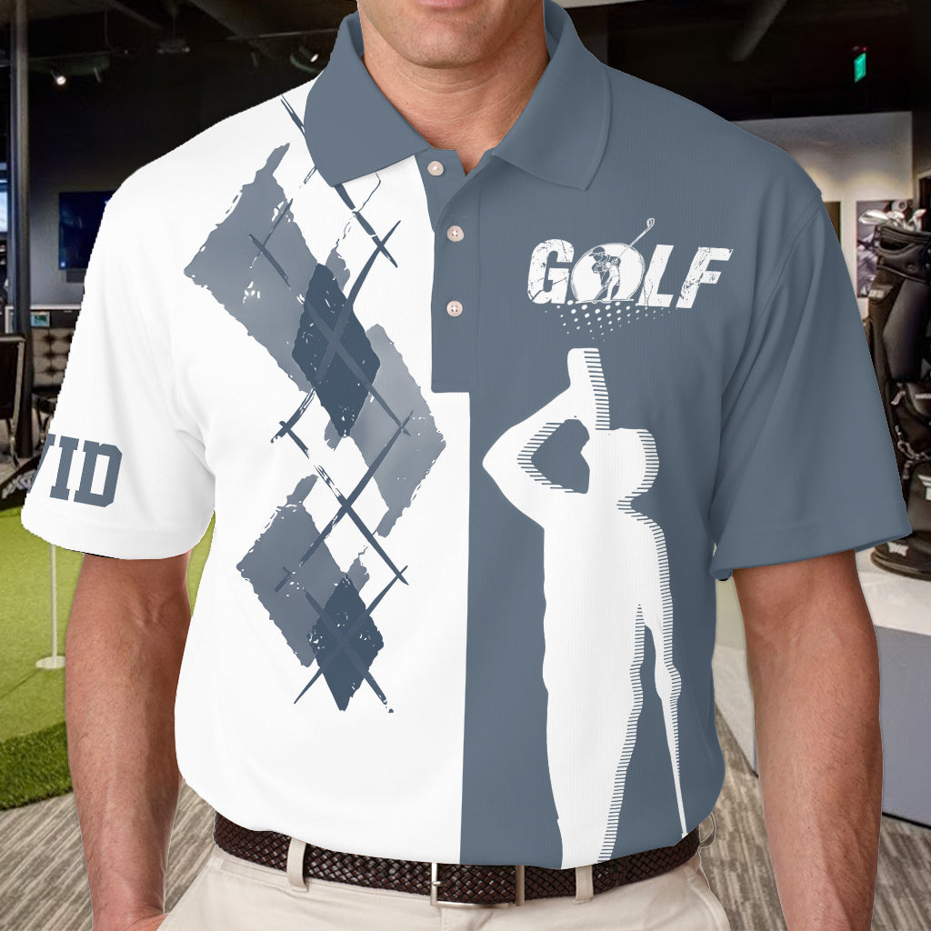 Polo de golf personnalisé Swing Swear Drink -