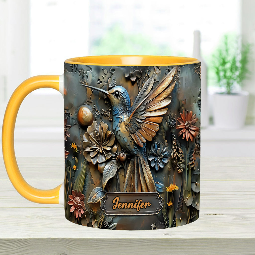 Mug personnalisé à motif colibri - Magnifique mug à motif colibri