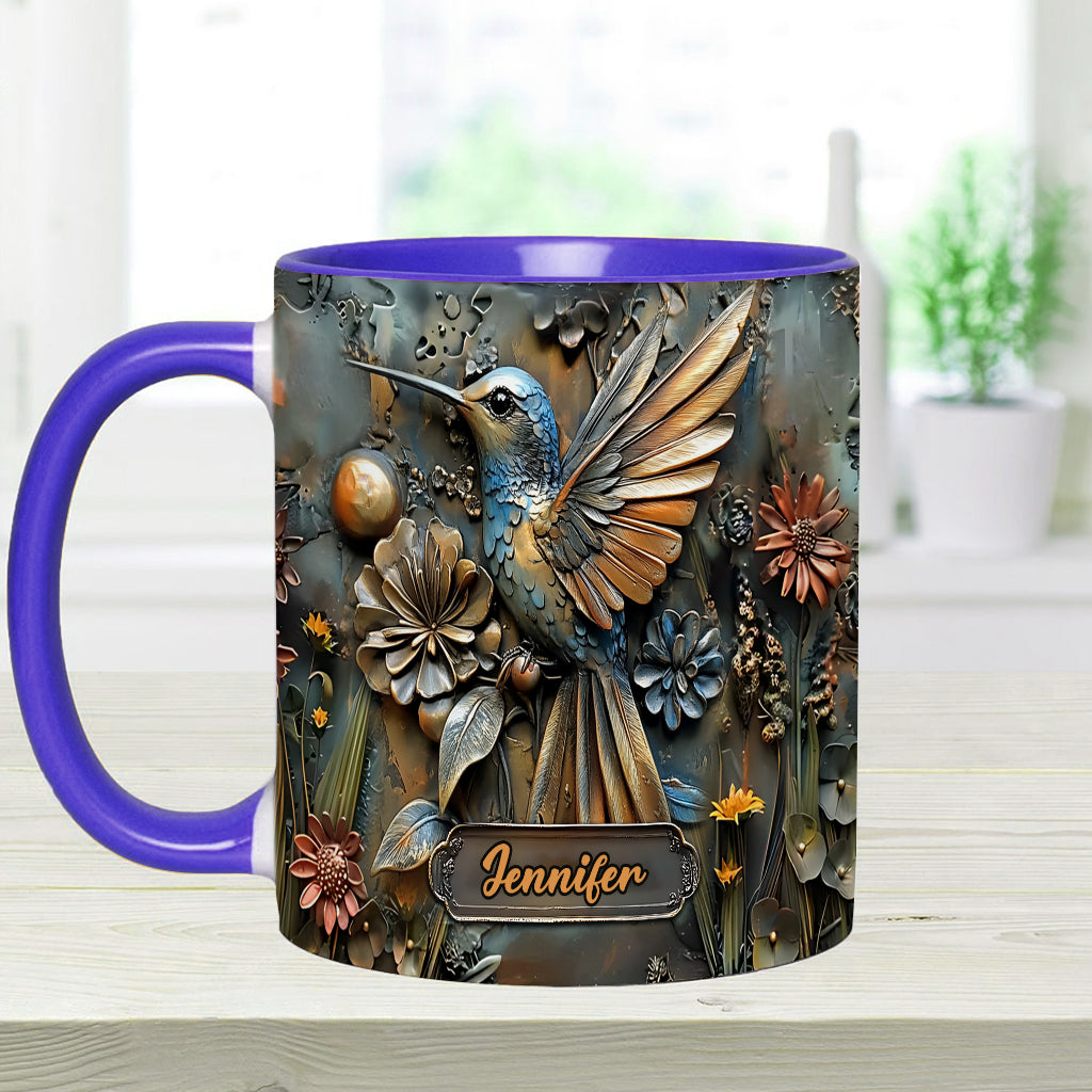 Mug personnalisé à motif colibri - Magnifique mug à motif colibri