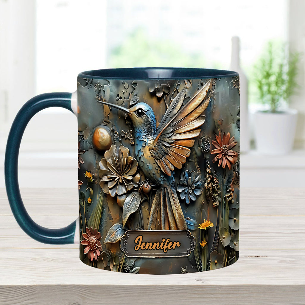 Mug personnalisé à motif colibri - Magnifique mug à motif colibri