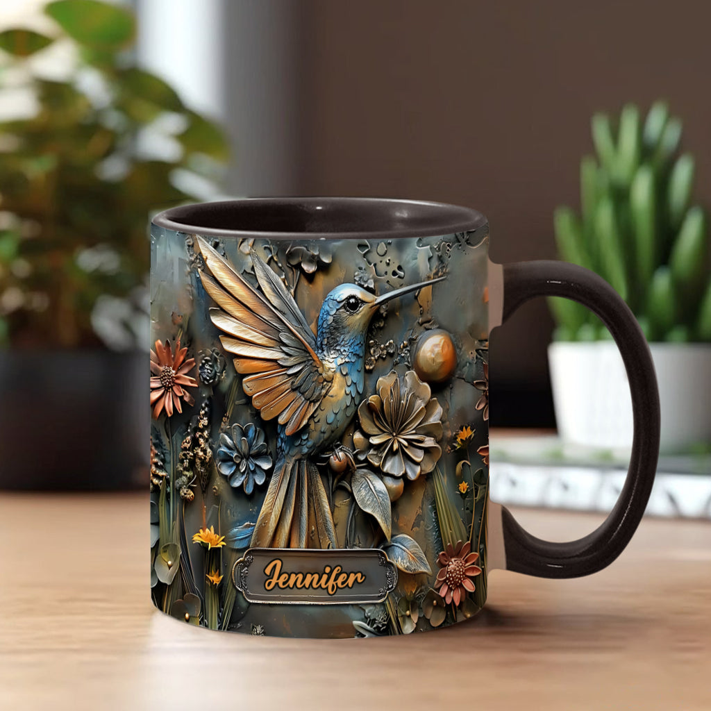 Mug personnalisé à motif colibri - Magnifique mug à motif colibri