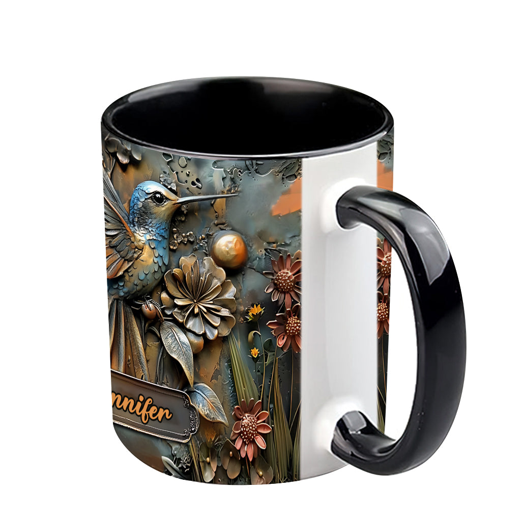 Mug personnalisé à motif colibri - Magnifique mug à motif colibri