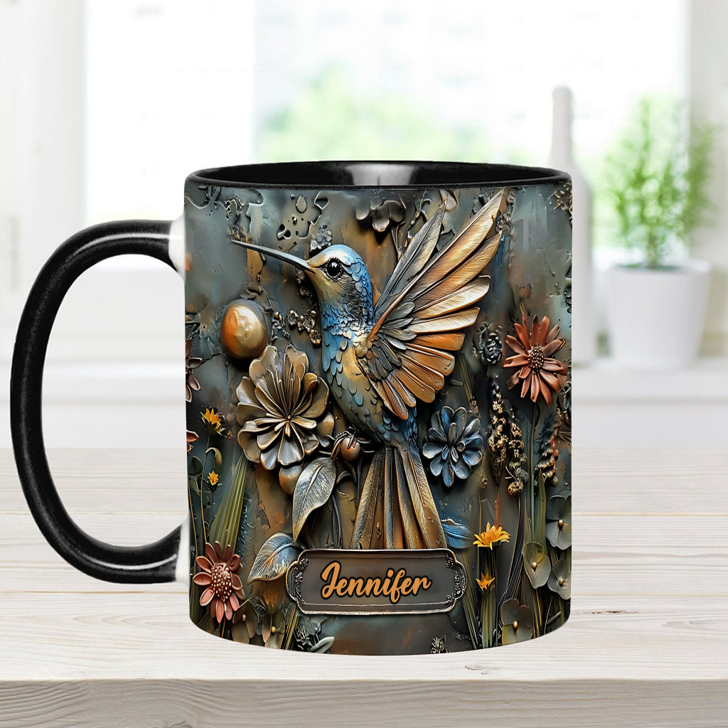 Mug personnalisé à motif colibri - Magnifique mug à motif colibri