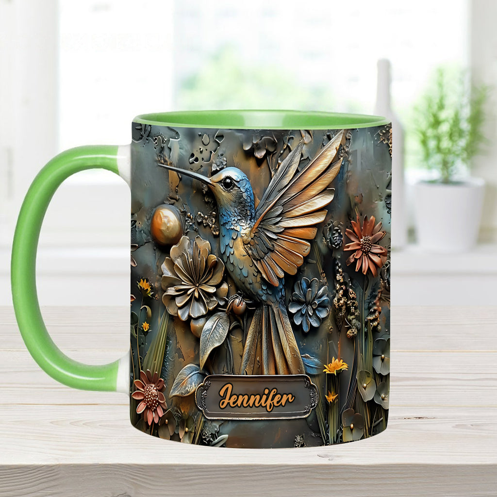 Mug personnalisé à motif colibri - Magnifique mug à motif colibri