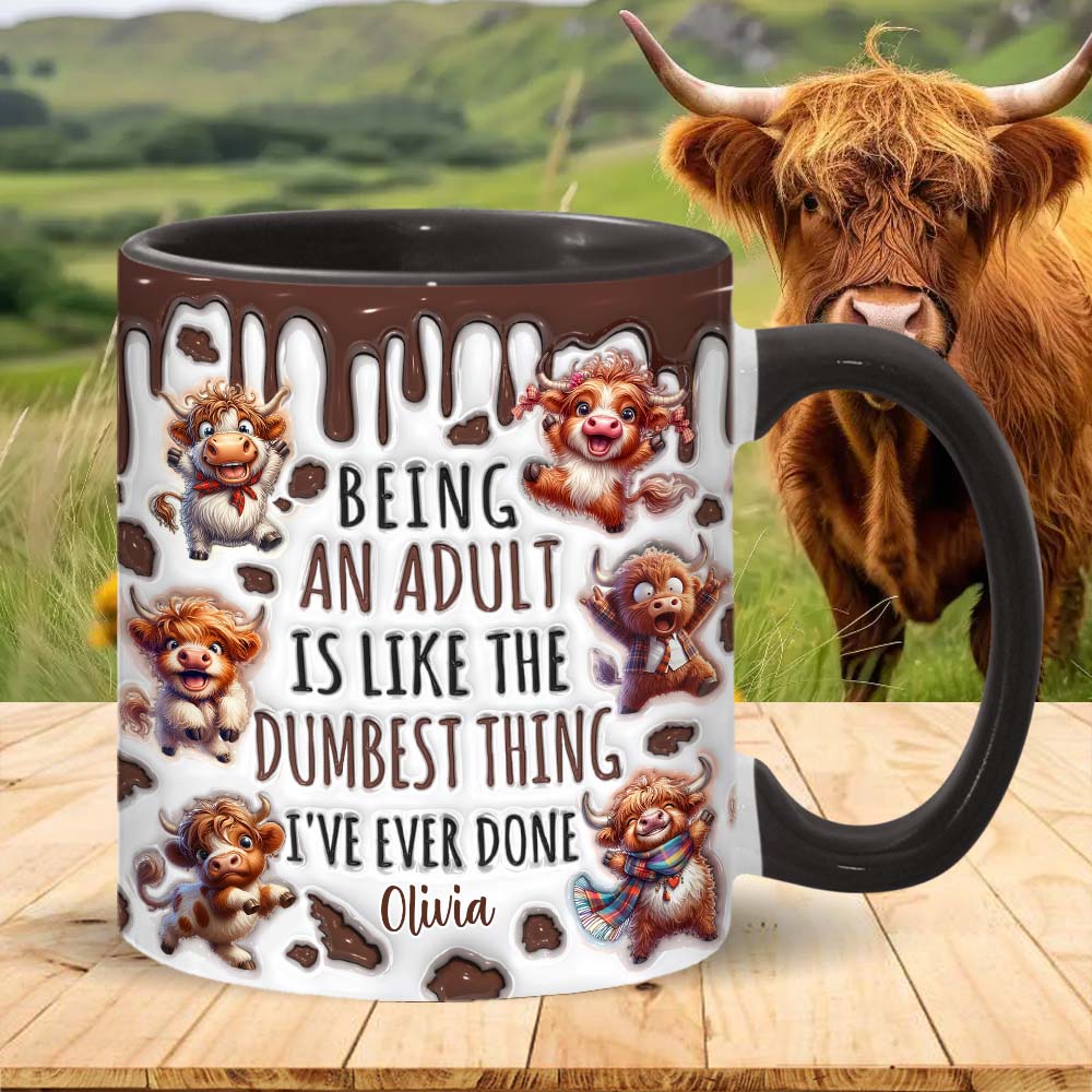 Être adulte, c'est vraiment la chose la plus stupide qui soit - Mug personnalisé