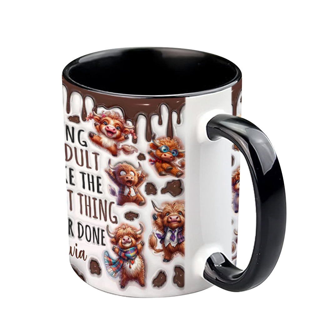 Être adulte, c'est vraiment la chose la plus stupide qui soit - Mug personnalisé