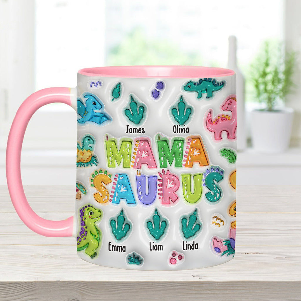 Mamasaurus - Personalized Mother Accent Mug
