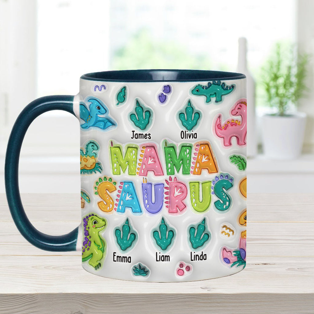 Mamasaurus - Personalized Mother Accent Mug