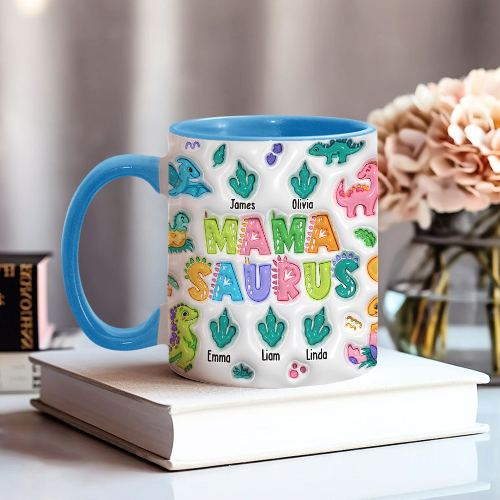 Mamasaurus - Personalized Mother Accent Mug