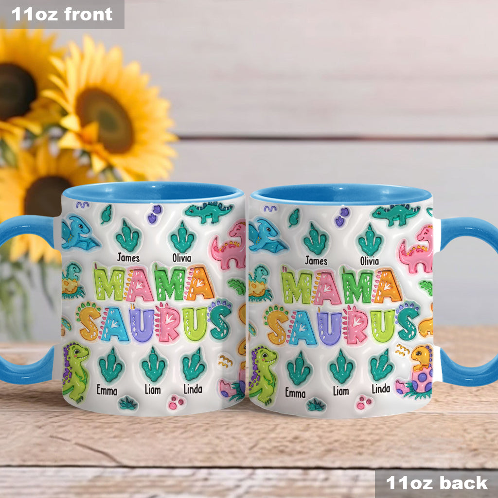 Mamasaurus - Personalized Mother Accent Mug