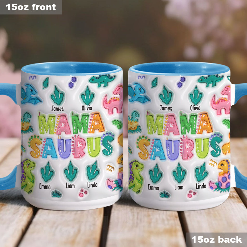Mamasaurus - Personalized Mother Accent Mug
