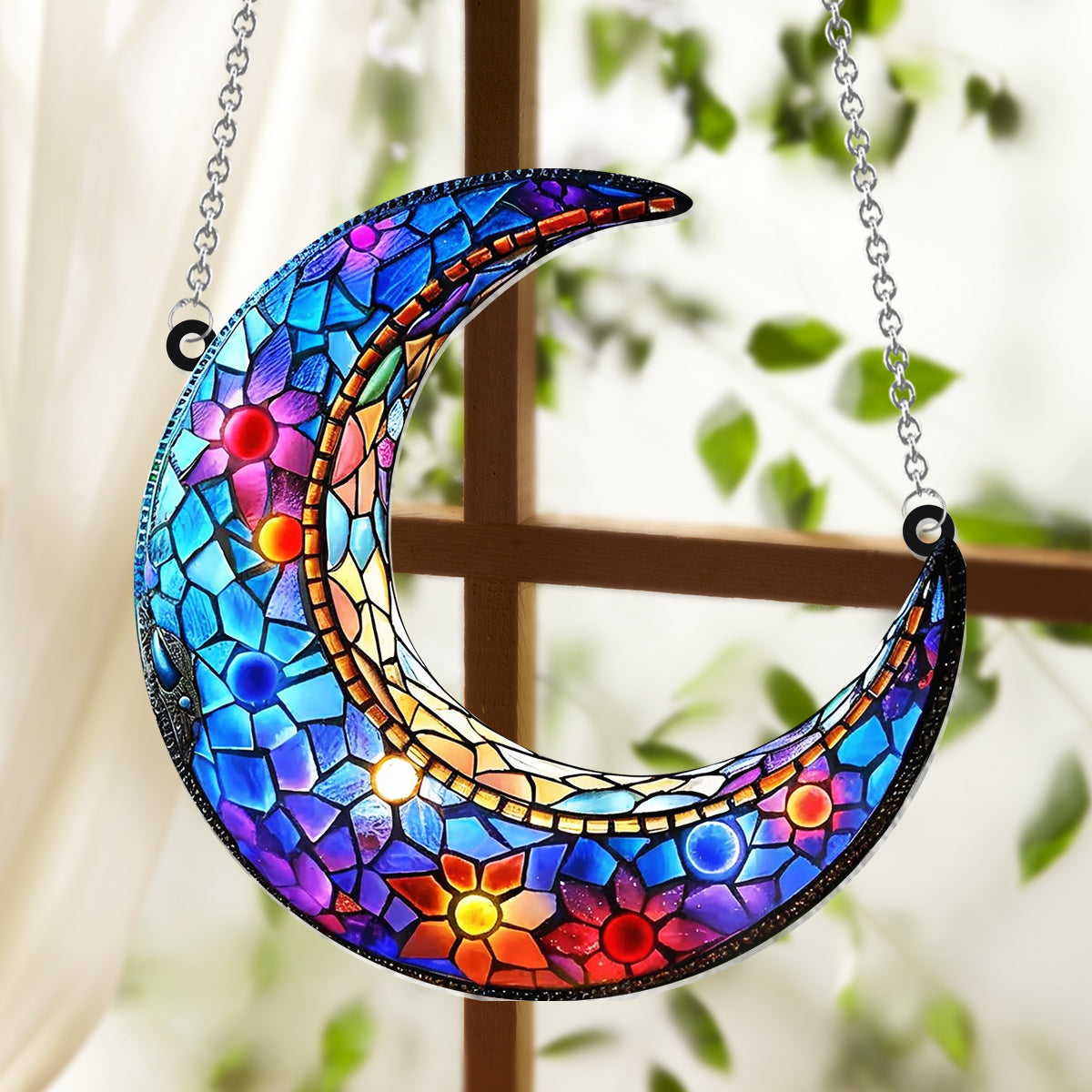 Mother And Children - Personalized Mother Window Hanging Suncatcher Ornament