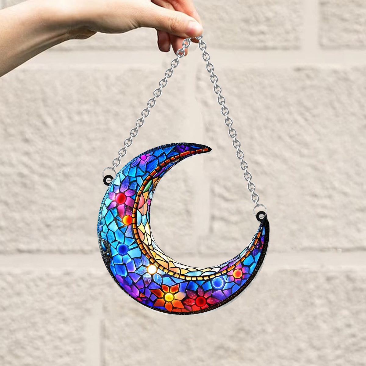 Mother And Children - Personalized Mother Window Hanging Suncatcher Ornament