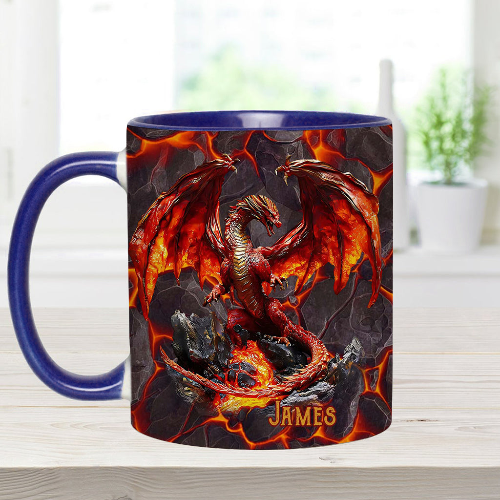 Feuerdrache - Personalisierte Tasse mit Drachenmotiv
