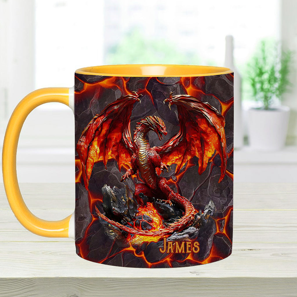 Feuerdrache - Personalisierte Tasse mit Drachenmotiv