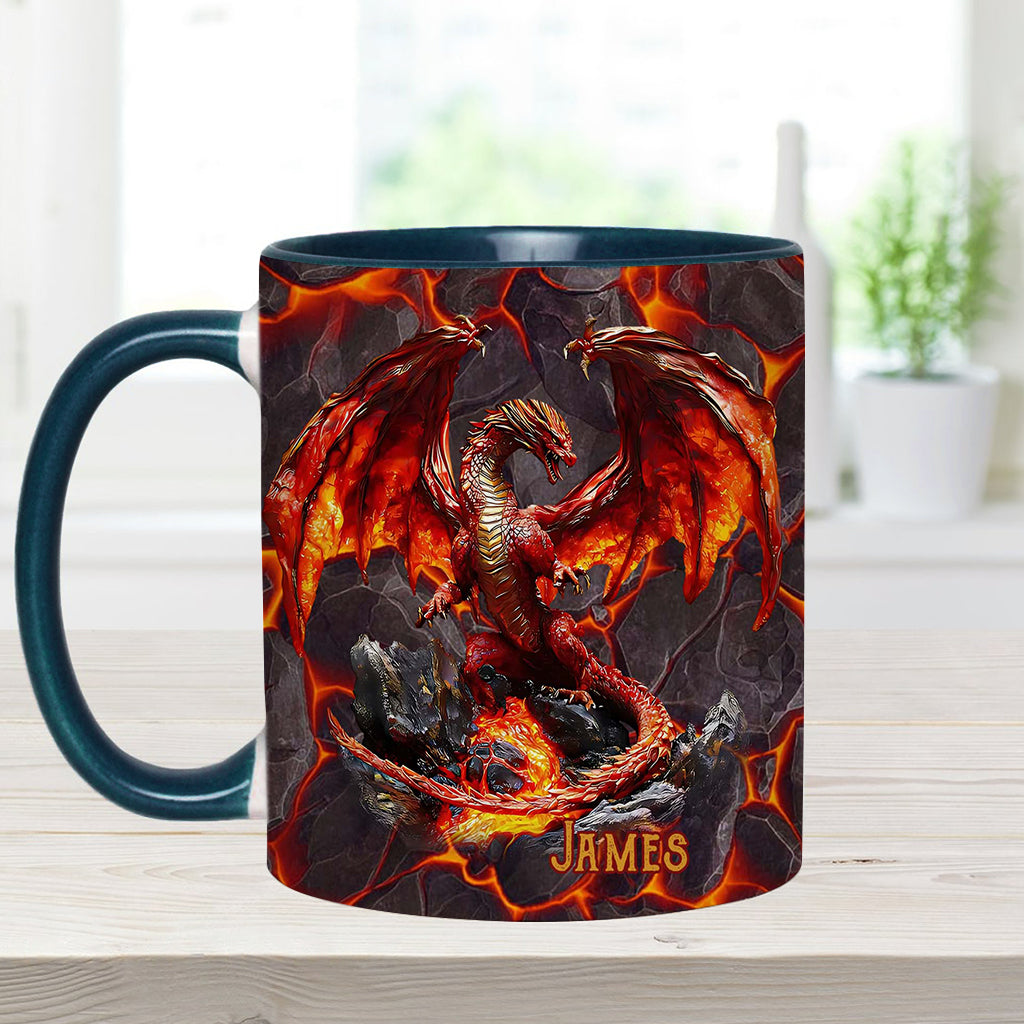Feuerdrache - Personalisierte Tasse mit Drachenmotiv