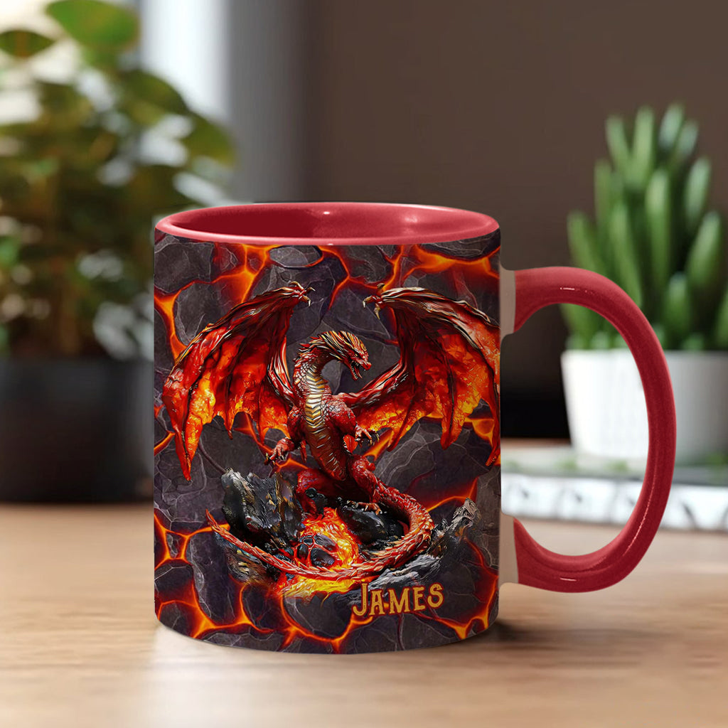 Feuerdrache - Personalisierte Tasse mit Drachenmotiv