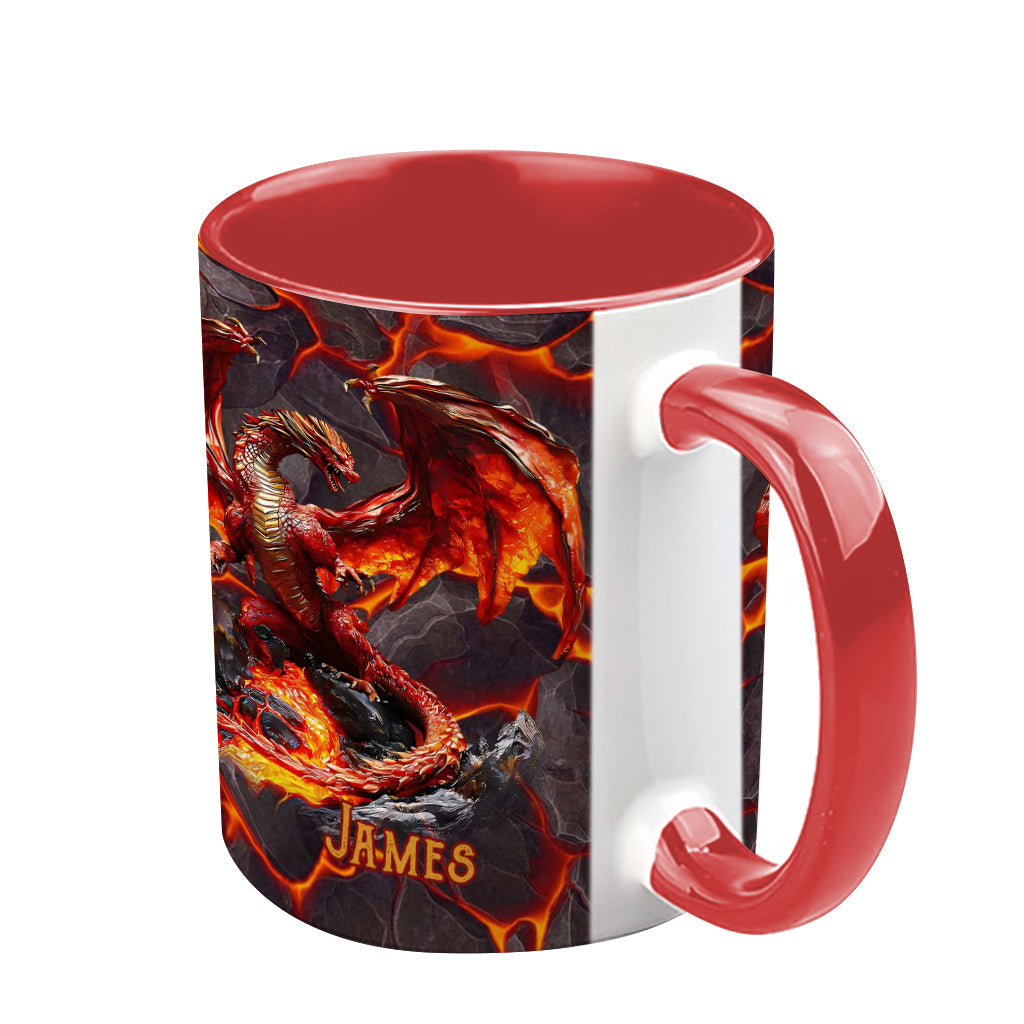 Feuerdrache - Personalisierte Tasse mit Drachenmotiv