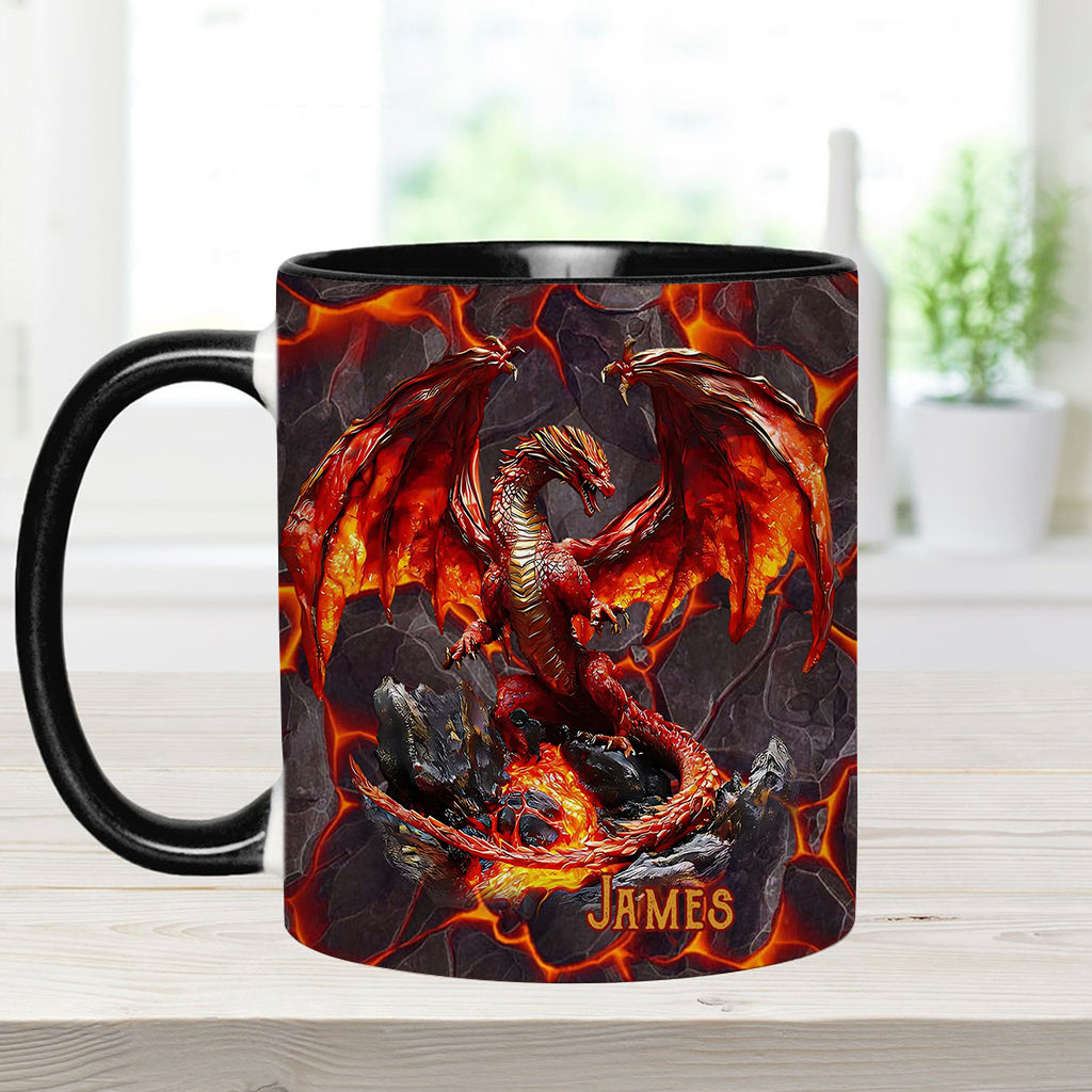 Feuerdrache - Personalisierte Tasse mit Drachenmotiv