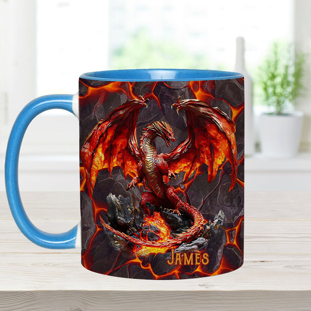 Feuerdrache - Personalisierte Tasse mit Drachenmotiv