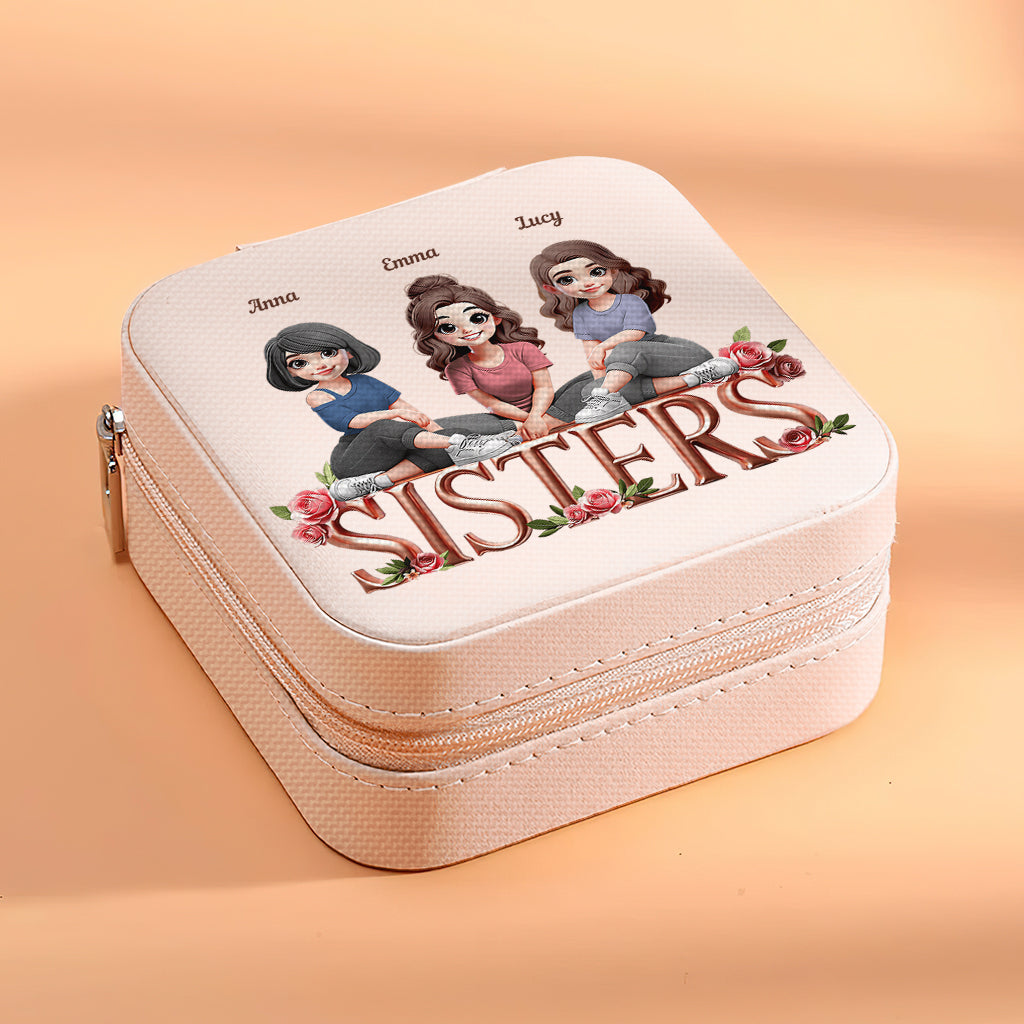 Coffret à bijoux personnalisé pour meilleures amies - Sœurs