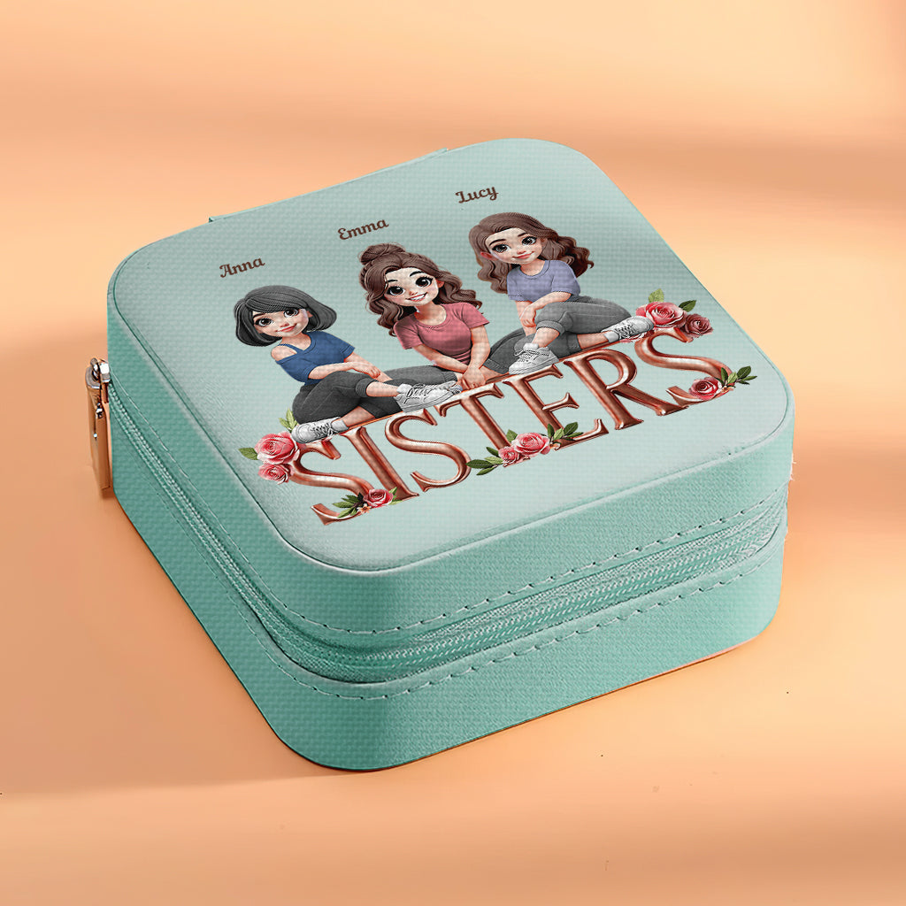Coffret à bijoux personnalisé pour meilleures amies - Sœurs