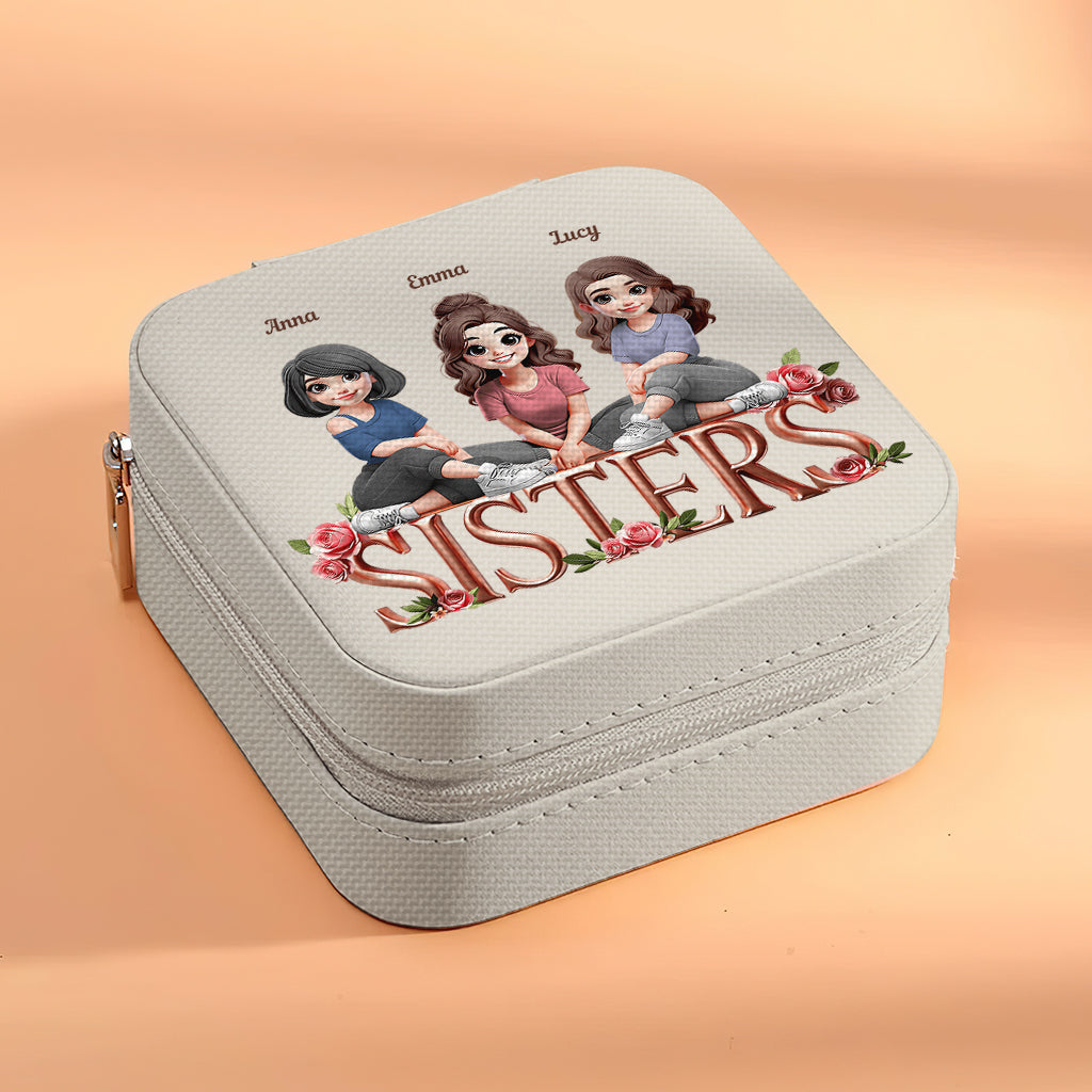 Coffret à bijoux personnalisé pour meilleures amies - Sœurs