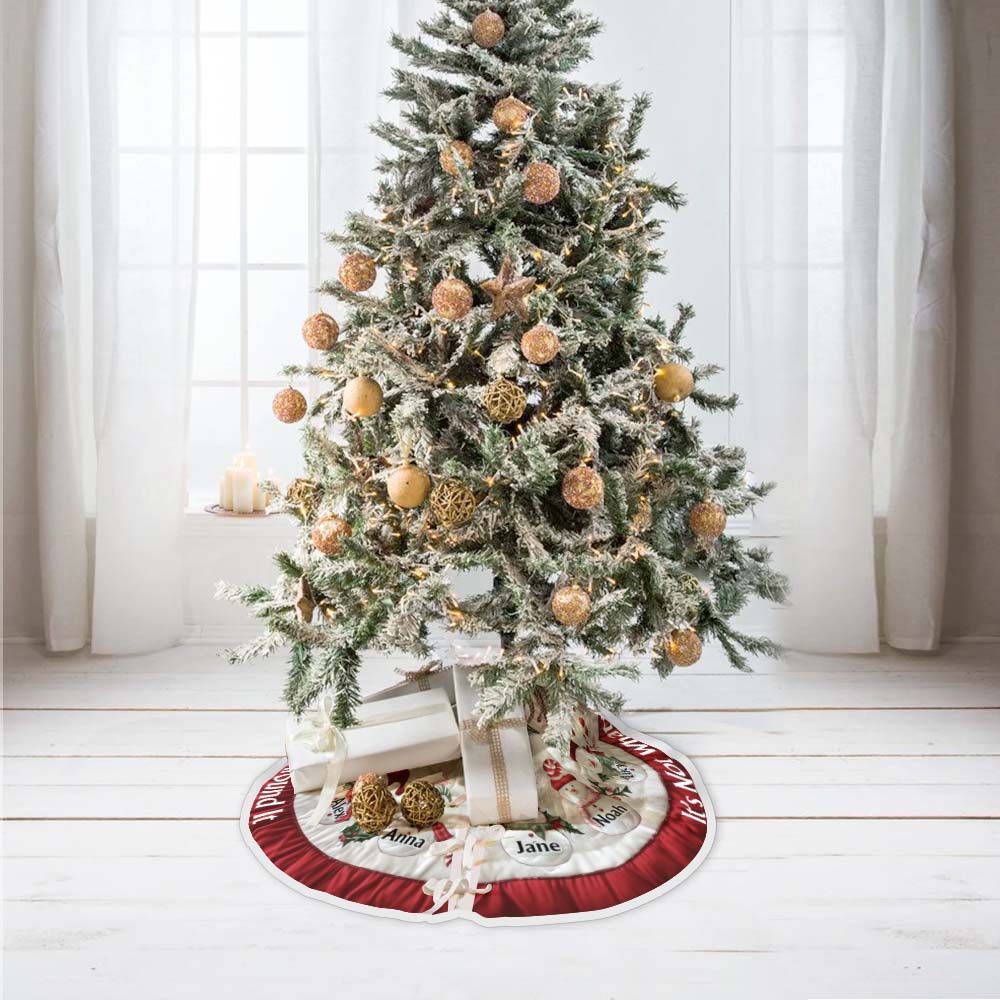 Sous le sapin - Jupe de sapin de Noël personnalisée
