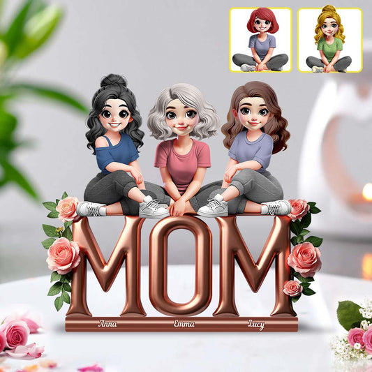 Best Mom Ever - Personalized Mother Custom Shaped Acrylic Plaque