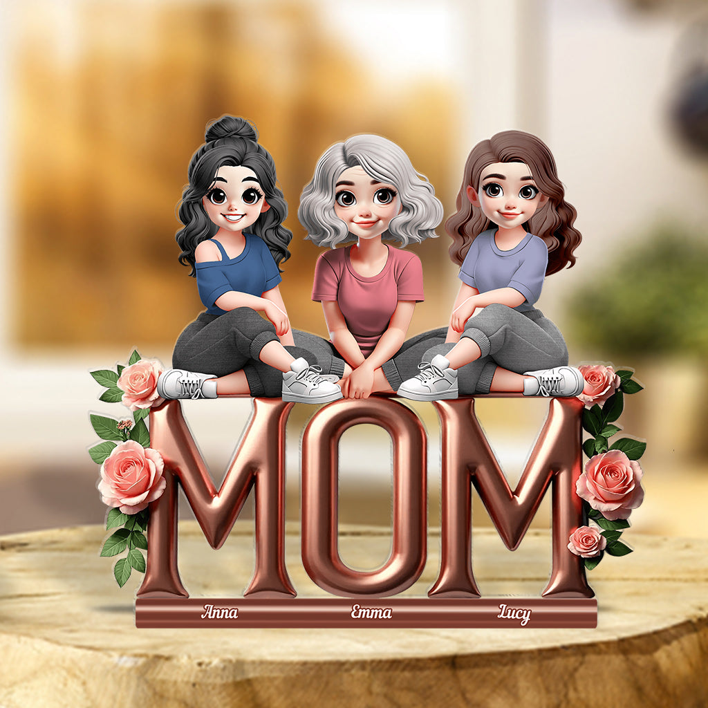 Best Mom Ever - Personalized Mother Custom Shaped Acrylic Plaque