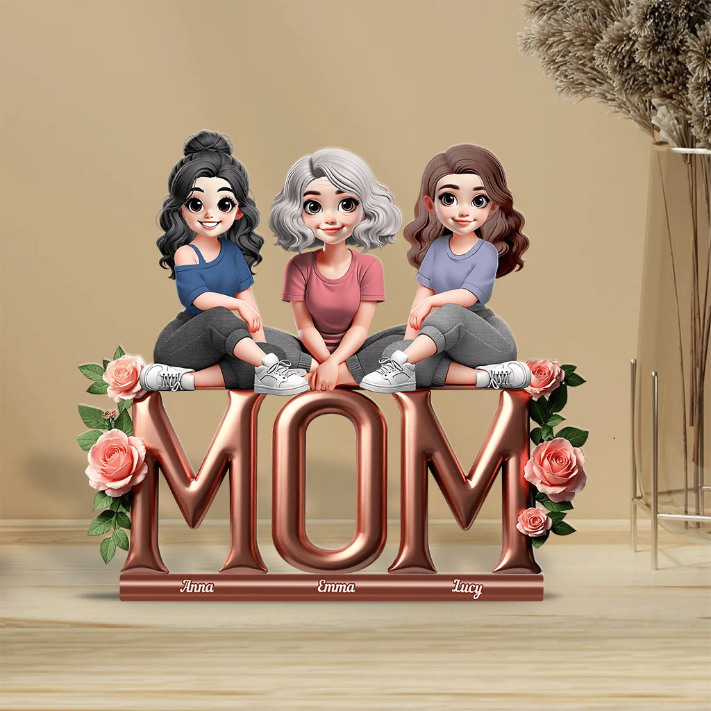 Best Mom Ever - Personalized Mother Custom Shaped Acrylic Plaque