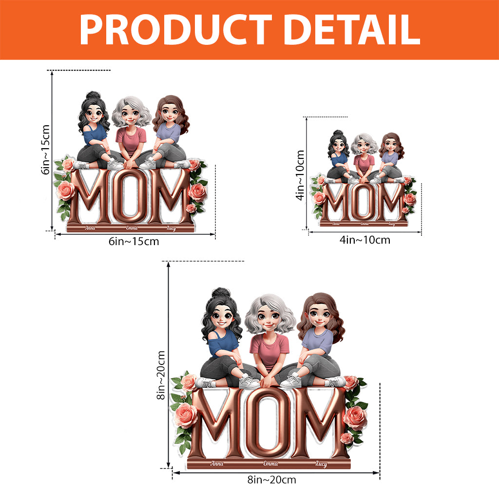 Best Mom Ever - Personalized Mother Custom Shaped Acrylic Plaque