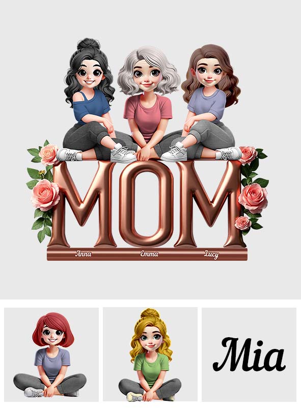 Best Mom Ever - Personalized Mother Custom Shaped Acrylic Plaque