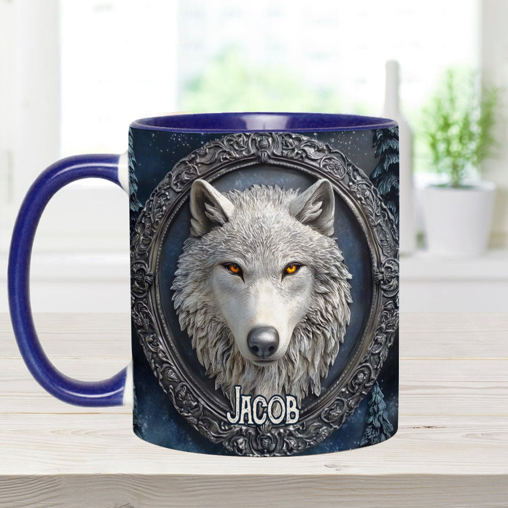 Mug personnalisé Loup Fort - Mug à motif loup