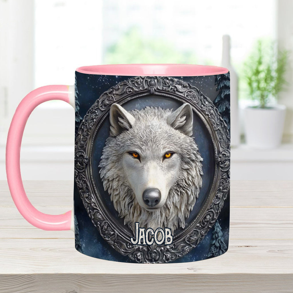 Mug personnalisé Loup Fort - Mug à motif loup