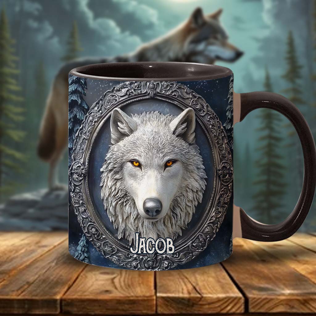 Mug personnalisé Loup Fort - Mug à motif loup