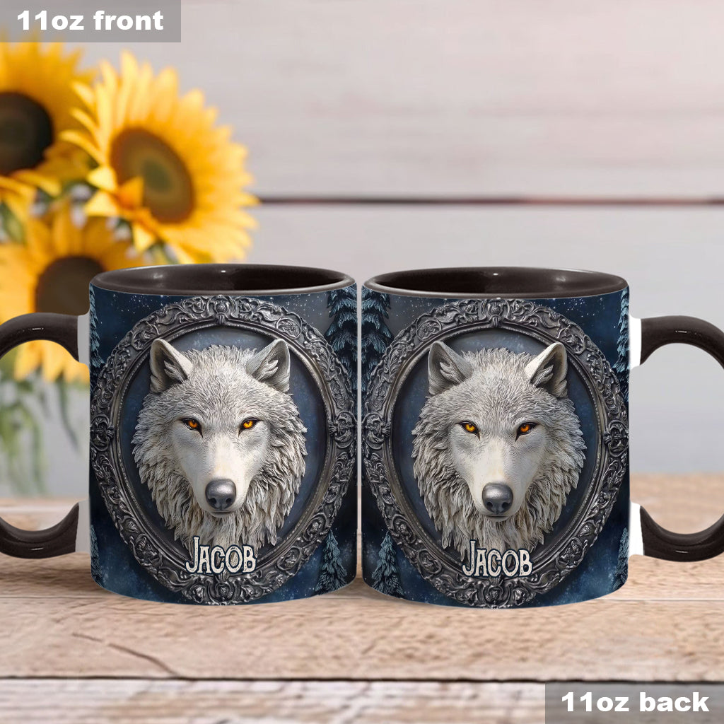 Mug personnalisé Loup Fort - Mug à motif loup