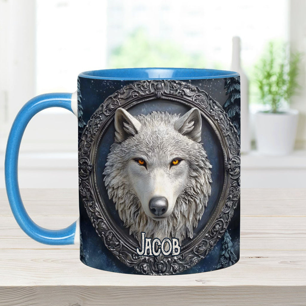 Mug personnalisé Loup Fort - Mug à motif loup